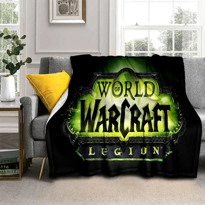 3D World of Warcraft-spil WOW Lich King DH-tæppe, blødt tæppe til hjemmet, soveværelset, sengen, sofaen, picnic, rejser, kontoret og børn