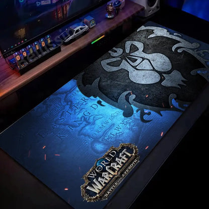 Natural Horde Alliance Mouse Pad Rubber Large Computer Desk Keyboard Mat HD World Of Warcraft Gaming Mousepad Speed Locking Edge