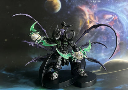 World of Warcraft Handheld Black Devil Hunter Illidan Fury Wind Ornament Lich King Arthas Model Boy