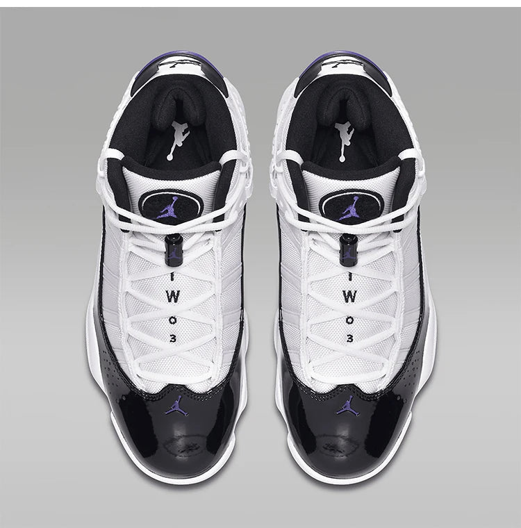 Nike Ufficiali Autentiche JORDAN 6 RINGS Scarpe da basket sportive da uomo con ammortizzazione 322992-104