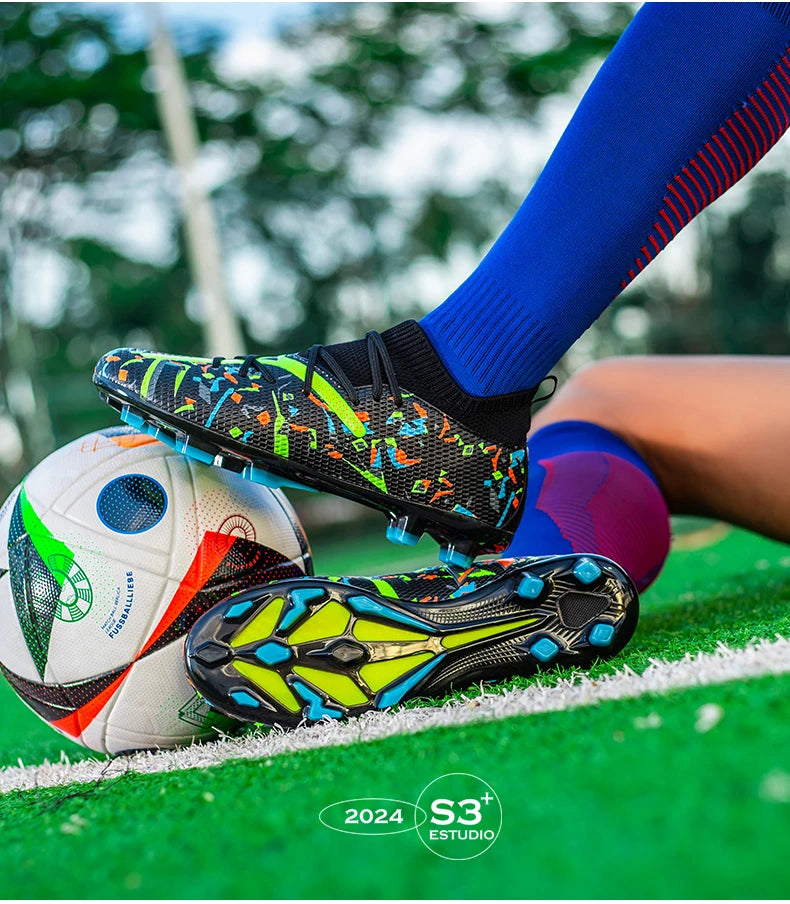 Professionele voetbalschoenen voor heren, ademend mesh, antislip voetbalschoenen, snelle sneakers, modieuze voetbalschoenen voor kunstgras voor heren