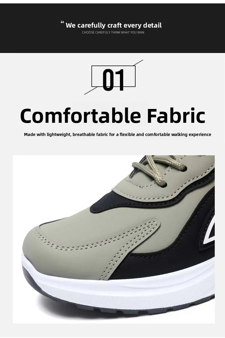 Modne męskie buty sportowe w koreańskim stylu, sznurowane, casualowe, do biegania, wygodne, oddychające, z grubą podeszwą