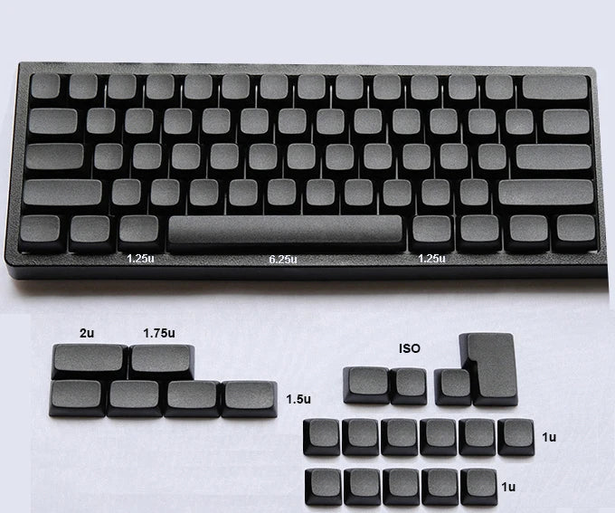 NPKC Blank XDA Keycaps Planck Preonic 61 75 87 108 Keyset Thick PBT Material for Cherry MX Mechanical Keyboard