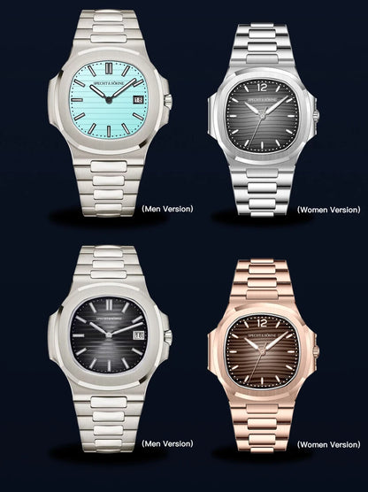 2026 New Specht & Söhne Luxury 40MM Quartz Watch For Men Super Slim Steel Sapphire Crystal 50M Waterproof 5711 Classic Watch