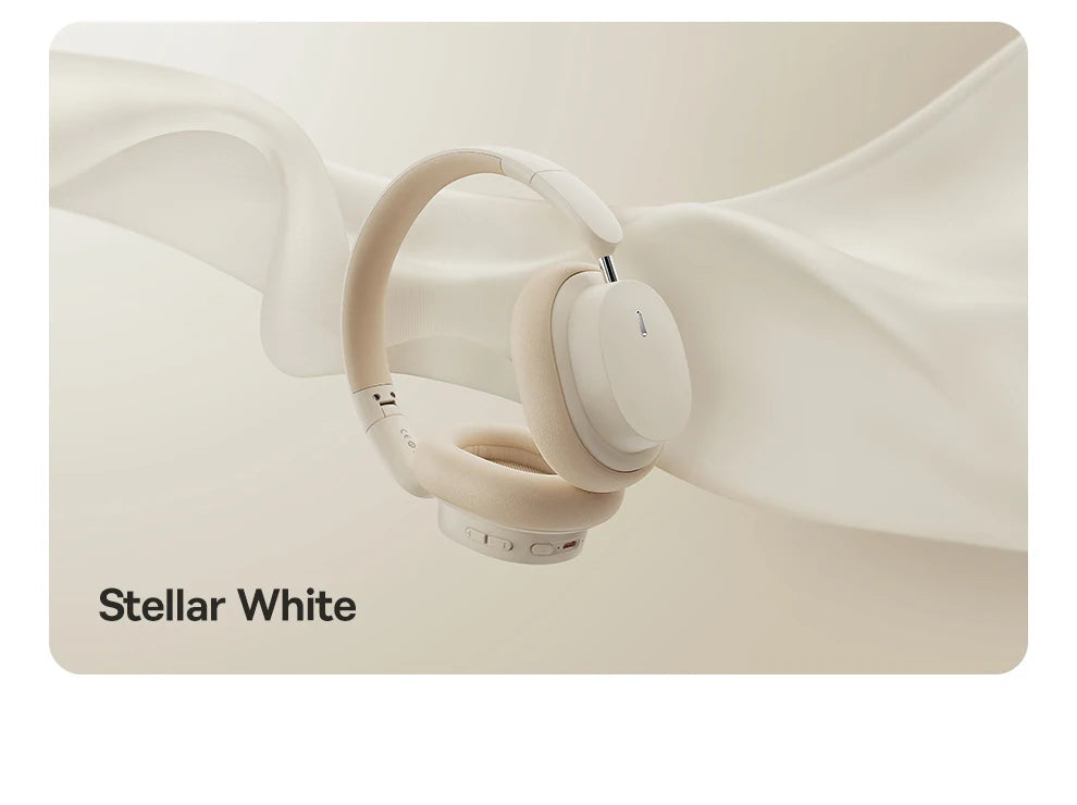 Baseus kabellose Bluetooth 5.3 Over-Ear-Kopfhörer – HiFi-40mm-Treiber, faltbares Headset mit 70H Wiedergabezeit und Spatial Audio