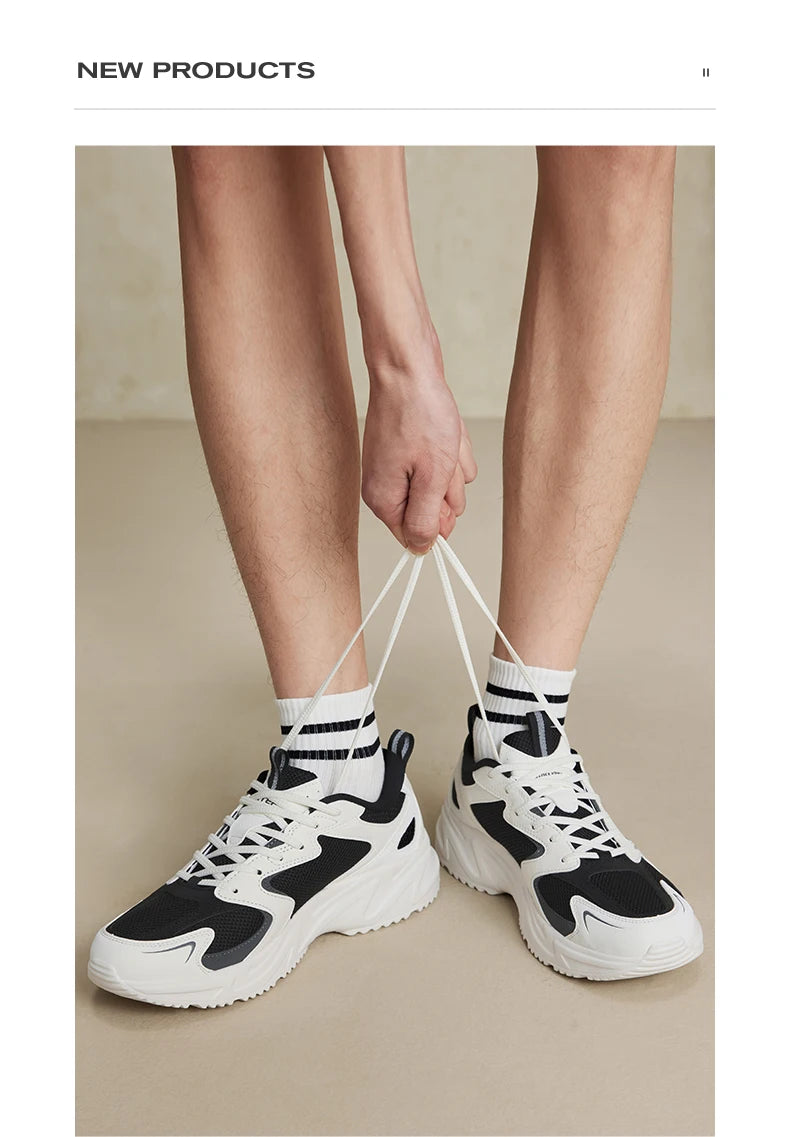 Zapatillas casuales Xtep para hombre, calzado deportivo de verano resistente, con cordones, antideslizante y resistente al desgaste para exteriores 876219320026
