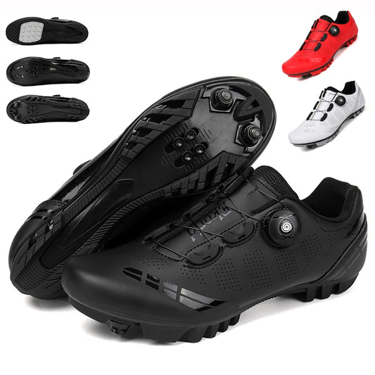 Unisex Cycling Shoes Speed Competitive Cycling Shoes SPD Road Bike Lock Shoes Breathable MTB Mountain Off-Road Cycling Shoes