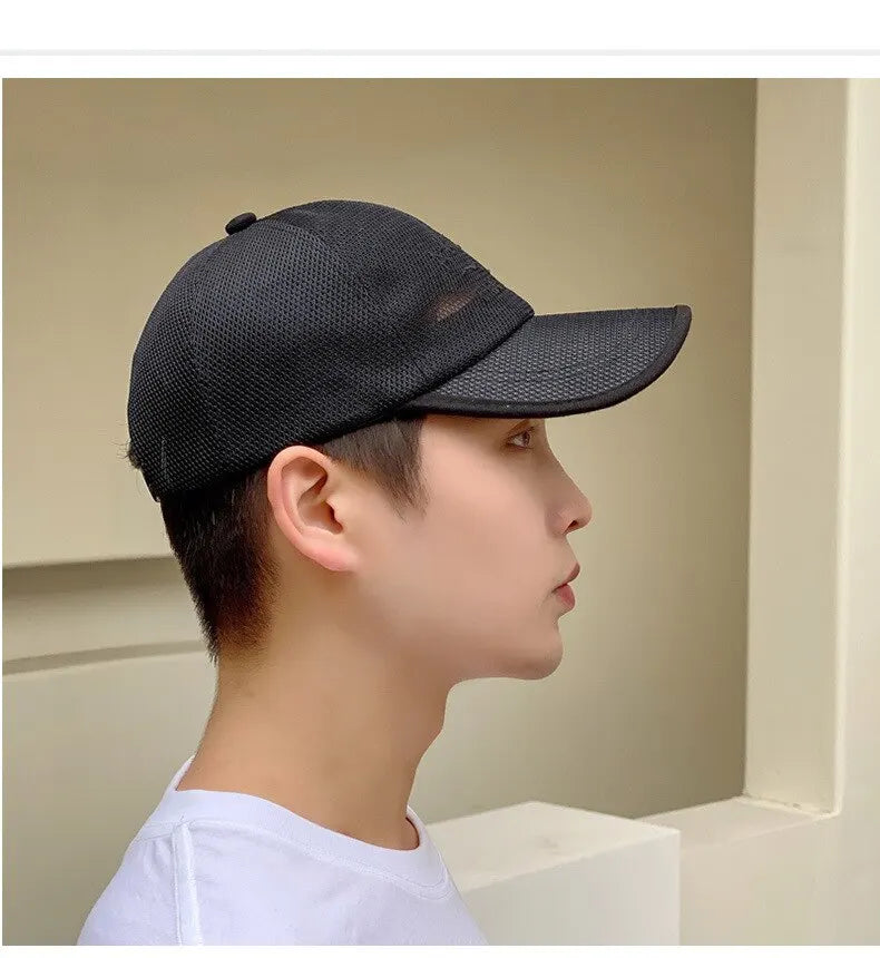 Summer Hats For Men And Women Mesh Baseball Caps Fashion Embroidered Visor Hat Outdoor Embroidered Letter Sun Protection Hat