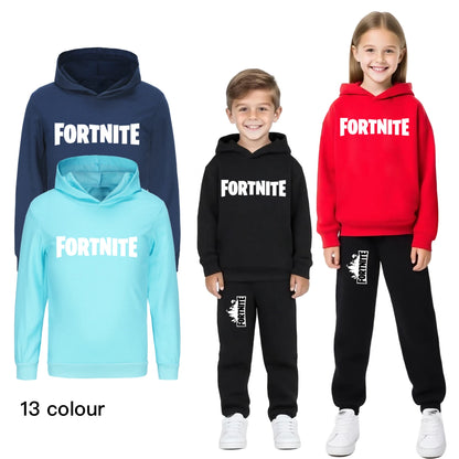 Vaikiškas Fortnite kūdikiškas animacinio stiliaus džemperis su gobtuvu, unisex, berniukams, ilgomis rankovėmis, jaunimui, mergaitėms, laisvalaikio paltukai 1354