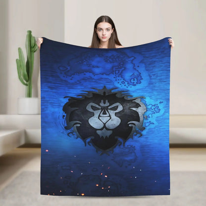 WOW World of Warcraft Flannel Blankets Winter  Soft Warm Throw Blanket for Children Outdoor Novelty Bedspread Sofa Bed Cover