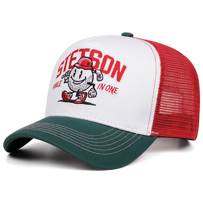 2025 Creative New Baseball Hat STETSON Snowman Truck Hat Men's Street Hip Hop Hat Women's Outdoor Leisure Sunshade Hat Mesh Hat