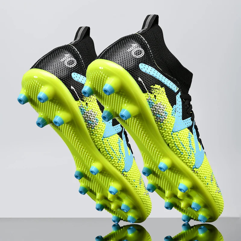 Men’s Non-Slip Football Boots Unisex Professional Soccer Shoes Sports New Cleats Drop Shipping Ultralight Breathable Futsal