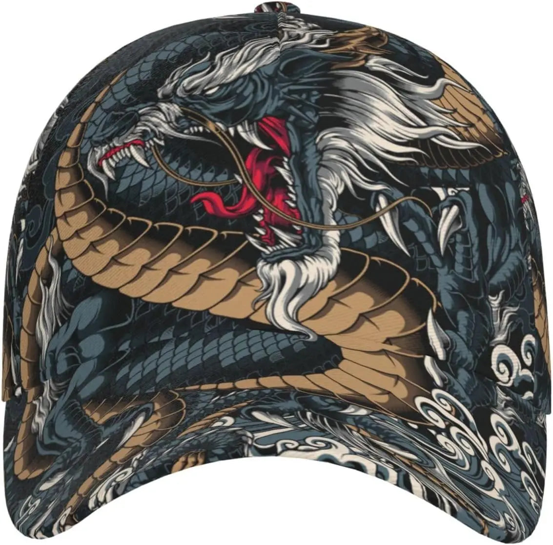 „Dragon Snapback“ kepurė, vyriškos beisbolo kepurės, vyriškos saulės kepurės, reguliuojamos „Cool Trucker“ kepurės moterims ir vyrams