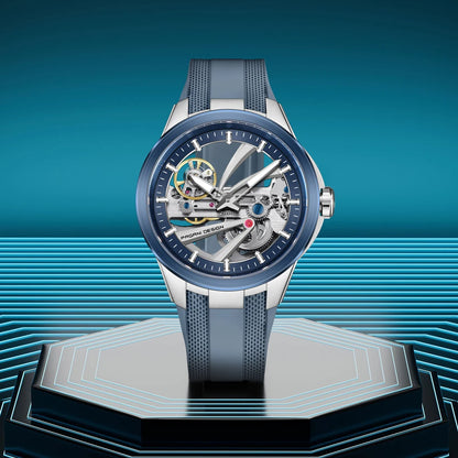 Herrenuhr PAGANI DESIGN – Mechanisches Automatik-Luxusmodell, durchbrochenes Zifferblatt, Saphirglas mit Antireflexbeschichtung, wasserdicht, leuchtende Zeiger – Geschenkidee für Herren