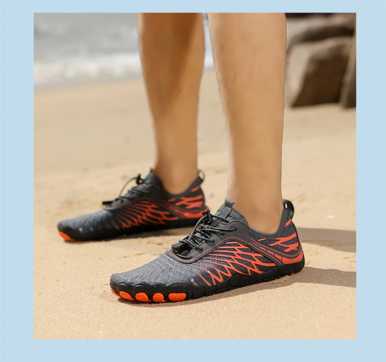 Scarpe da acqua da uomo, scarpe da spiaggia da donna, scarpe aqua da indossare a piedi nudi, scarpe da nuoto ad asciugatura rapida, scarpe da sport per guado, scarpe da canottaggio, pesca e surf