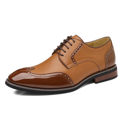 PU Leather Men's Oxford Shoes Heighten Formal Casual Shoes Business Male Suit Shoes New Design Derby Footwear Walking Sneakers