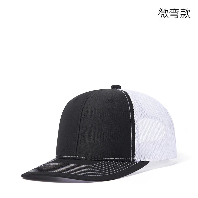 Czapki z daszkiem typu „trucker” w 38 kolorach, na świeżym powietrzu, z zatrzaskiem, czapki typu „dad hat”, hip-hopowe, męskie, damskie, regulowane, dla chłopców i dziewcząt, czapki baseballowe
