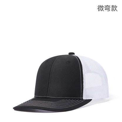 Czapki z daszkiem typu „trucker” w 38 kolorach, na świeżym powietrzu, z zatrzaskiem, czapki typu „dad hat”, hip-hopowe, męskie, damskie, regulowane, dla chłopców i dziewcząt, czapki baseballowe