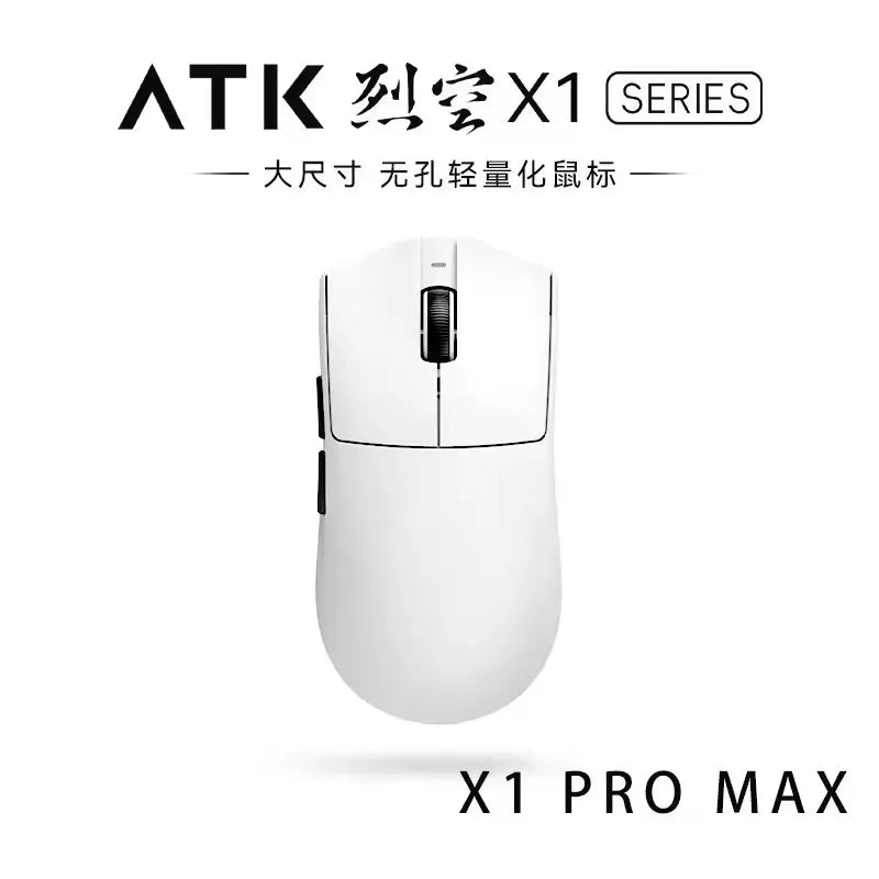 ATK X1 Series vezeték nélküli Bluetooth egér Paw3950/Ultra 8k, könnyű, 49g, hárommódú FPS gamer egér, egyedi ajándék