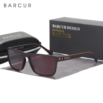 BARCUR Design TR90 napszemüveg férfiaknak, polarizált, könnyű sportnapszemüveg nőknek, szemüveg-kiegészítő, Oculos UVAB védelem