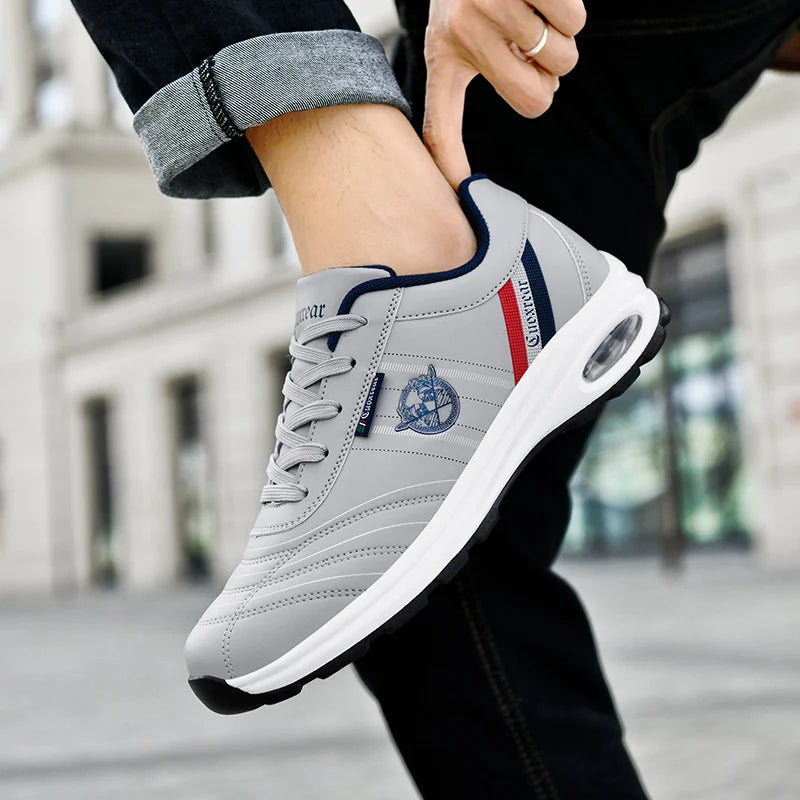 Chaussures de sport pour hommes grande taille respirant confortable résistant à l'usure Snekaers semelle souple chaussures de course plates décontractées pour homme