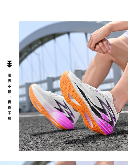 NEUE Laufschuhe mit Carbonplatte für Marathon, Herren, sportlich, atmungsaktiv, leicht, Damen, bequeme rutschfeste Sportsneaker, Casual
