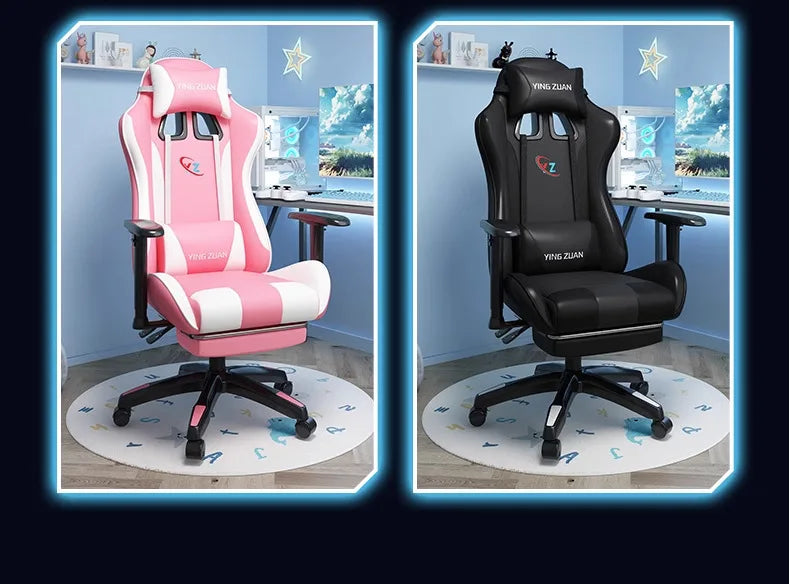 Herní židle Počítačová židle Pohodlné polohovací sedadlo Game LIVE Na kolej, pro studenty i domácnost Ergonomie pro dlouhé sezení