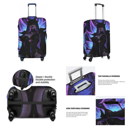 World Of Warcraft Sylvanas Windrunner Suitcase Cover Flight Fun Luggage Supplies Cruise Trip Protection