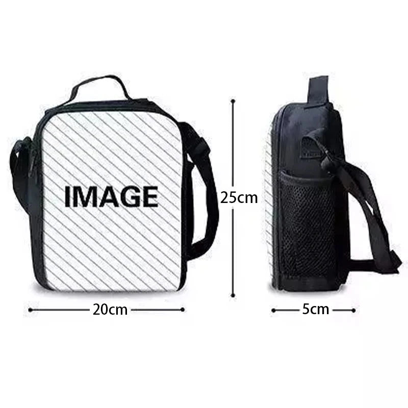 Child Insulated Large Capacity Bag for Boy Hot Game F-FortniteS Girl Student Outdoor Picnic Resuable Thermal Cooler Lunch Box