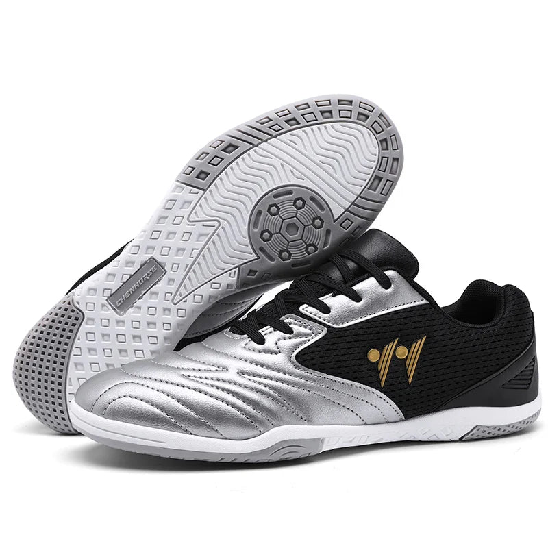 Nouvelles Chaussures de Football Montantes pour Hommes de Haute Qualité – Crampons Antidérapants pour Gazon et Futsal, Idéales pour Matchs en Salle et Sports de Plein Air – Meilleures Ventes