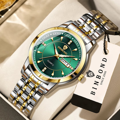 Genuine BINBOND luxury quartz watches for women – Water-resistant and luminous model – Gift idea (gift box included)