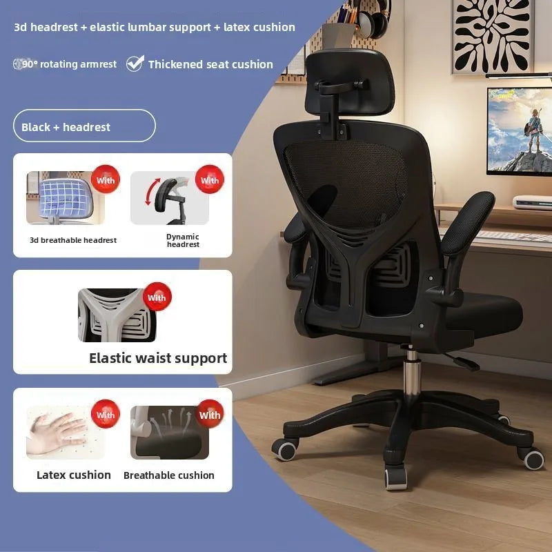 Ergonomic Gaming Chair for Dorm Office Long Hours Comfortable Computer Desk Chair Computer Chair Gaming Comfy Gaming Chair