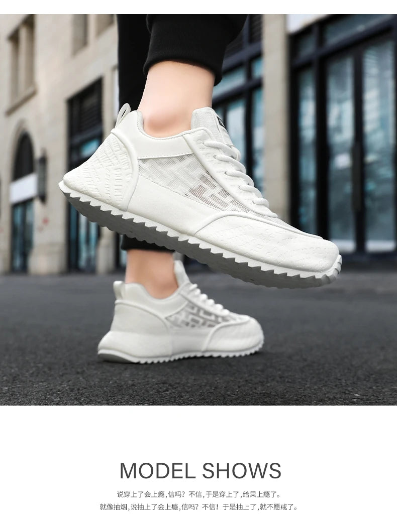 Brand protection 2026 new men's lightweight non-slip breathable wear-resistant running sports fashion versatile casual shoes