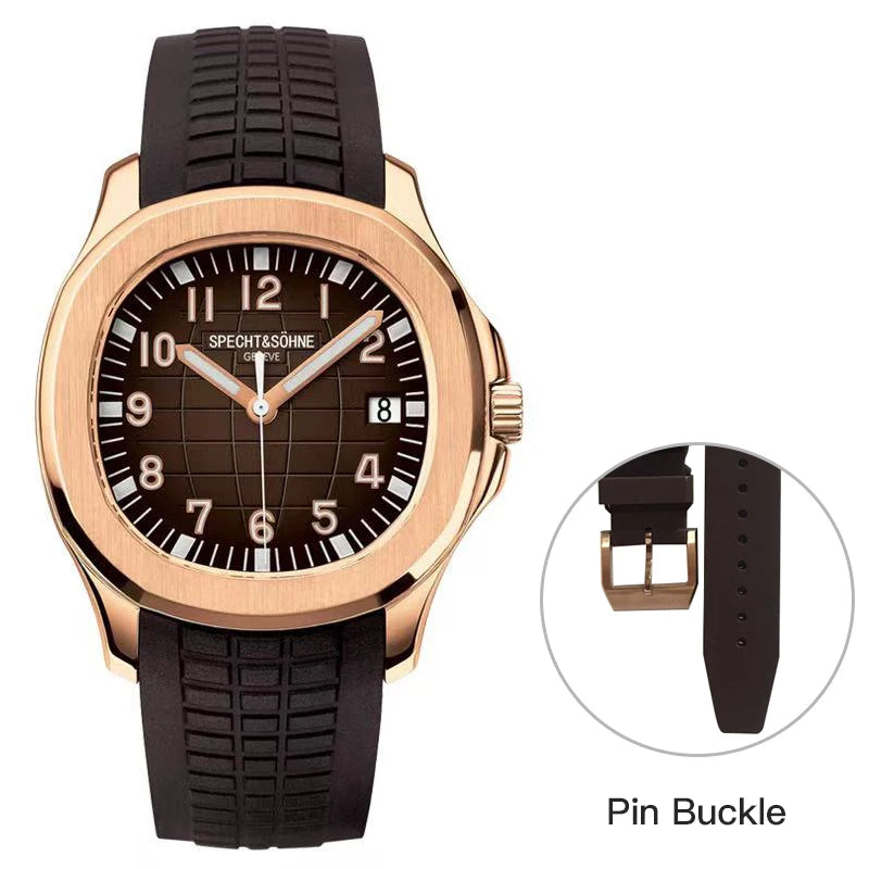 Specht&Sohne Men's Watches 2025 Mechanical Automatic Watch For Men Miyota 8125 Movement Steel Rose Gold Waterproof Watch