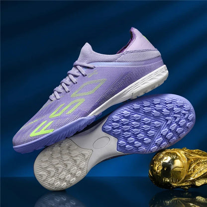 Nouvelles chaussures de football pour hommes, chaussures de futsal d'intérieur antidérapantes, crampons de match de haute qualité, chaussures de football, baskets, chaussures montantes pour terrain gazonné et extérieur