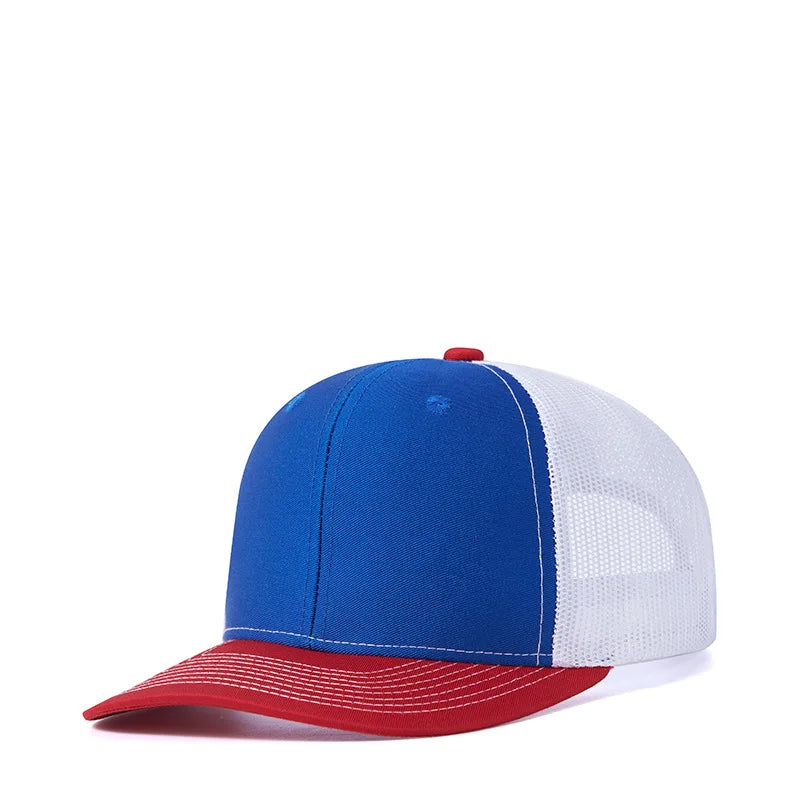 Czapki z daszkiem typu „trucker” w 38 kolorach, na świeżym powietrzu, z zatrzaskiem, czapki typu „dad hat”, hip-hopowe, męskie, damskie, regulowane, dla chłopców i dziewcząt, czapki baseballowe
