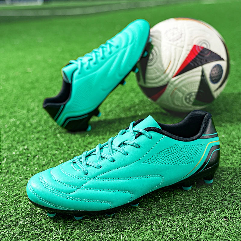 Chaussures de football pour hommes, crampons de football à tige haute pour terrain dur FG AG TF, entraînement professionnel, baskets légères pour l'extérieur, pointures 39-45