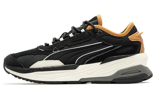 Baskets Puma Extent Nitro Heritage Jet Black Brown, couleur blanc pâle, 385556-01.