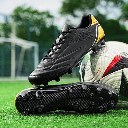Chaussures de football pour hommes, crampons de football à tige haute pour terrain dur FG AG TF, entraînement professionnel, baskets légères pour l'extérieur, pointures 39-45