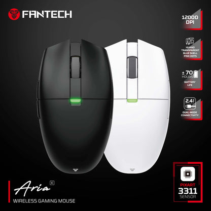 FANTECH Aria XD7E 2.4G Wireless Gaming Mouse PixArt 3311 1000Hz 59g Lightweight Gamer Mice For PC Laptop