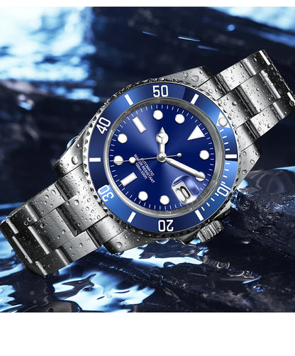 Customized Logo Men's Mechanical Automatic Wristwatch NH35 Movement 40mm Dial 100M Waterproof Sapphire Glass DIY Corgeut
