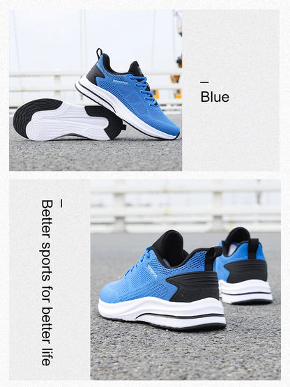 Baasploa løbesko til mænd – mærke, designer, mesh, casual sneakers, letvægts, snøresko, nye herresko til udendørs sport og tennis
