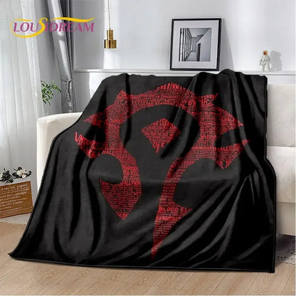 World of Warcraft,WOW ,Game Gamer Soft Plush Blanket,Flannel Blanket Throw Blanket for Living Room Bedroom Bed Sofa Picnic Cover