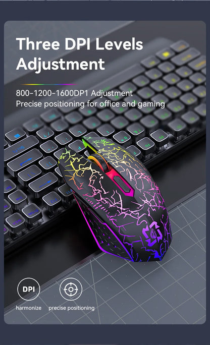 2.4GHz Bluetooth trådløs mus, genopladelig RGB-baggrundsbelysning, 1600 DPI, ergonomisk designet gamingmus til PC, laptop og Macbook