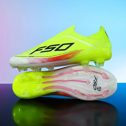 Men's Soccer Cleats Professional Football Boots Society Turf Breathable Mesh Youth Soccer Shoes Anti-Skid Male Sneakers Chuteira