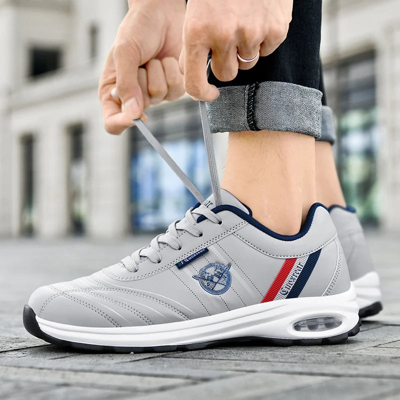 Chaussures de sport pour hommes grande taille respirant confortable résistant à l'usure Snekaers semelle souple chaussures de course plates décontractées pour homme