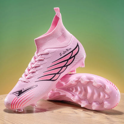 Nouvelles chaussures de football pour hommes, chaussures de sport pour terrain gazonné, chaussures de football pour matchs en plein air, chaussures d'entraînement professionnelles antidérapantes, chaussures ultralégère