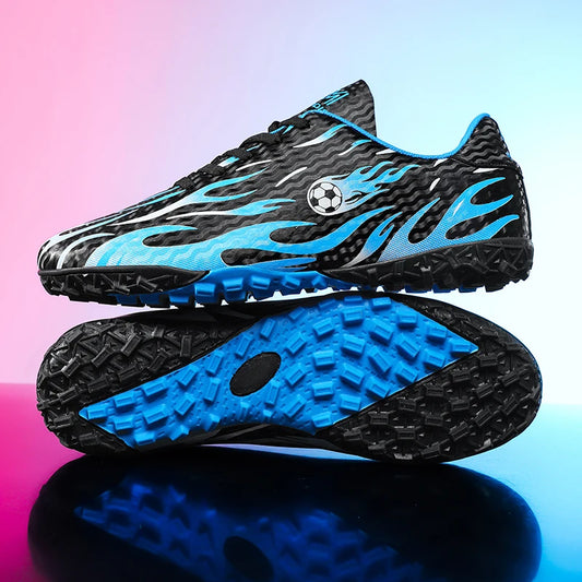 Kids Professional Football Boots Men Soccer Shoes Low-top Ankle Support Sports Youth Match Training Football Non-slip Durable