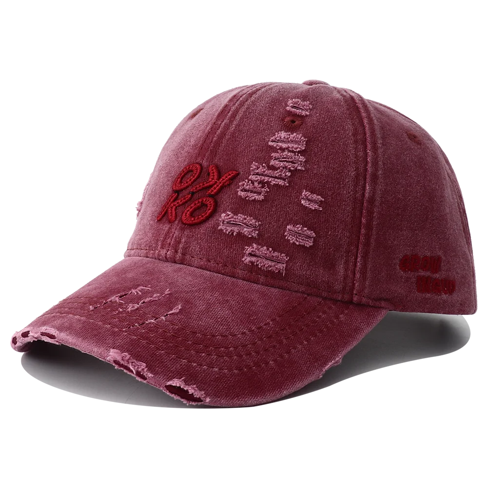 2026 New Retro Washed Cotton Baseball Cap Unisex Letter Embroidery Caps Adjustable Casual Outdoor Streetwear Sports Dad Hats