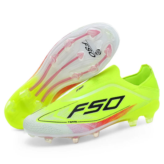 Neue Herren-Fußballschuhe für Rasen, hochwertige Stollenschuhe für Spiele im Freien, rutschfeste Fußballschuhe für Jungen, beliebte hohe, leichte Sneakers